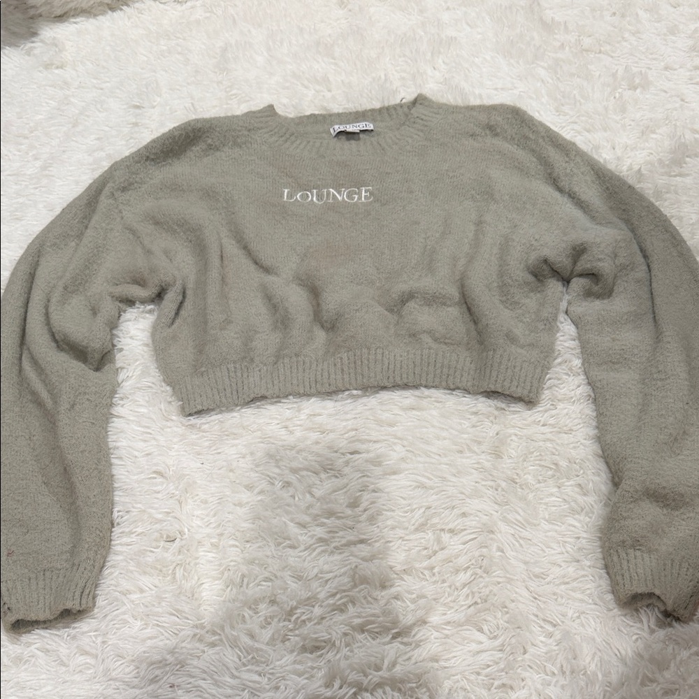 Lounge Women's Crew Neck Sweater - Gray